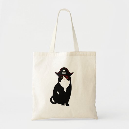 Pirate Cat Canvas tas (Voorkant)