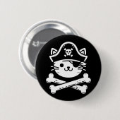 Pirate Cat Crossbones Kattenliefhebber Katten Kitt Ronde Button 5,7 Cm (Voorkant /achterkant)