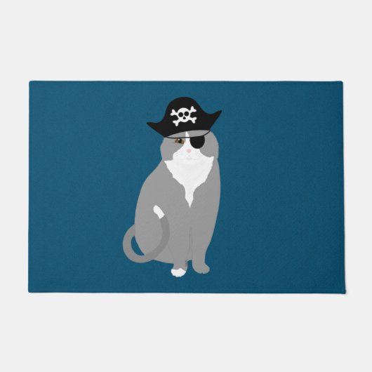 Pirate Cat Doormat Deurmat (Voorkant)
