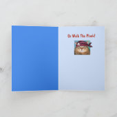 Pirate Cat Funny Birthday Kaart (Binnen)