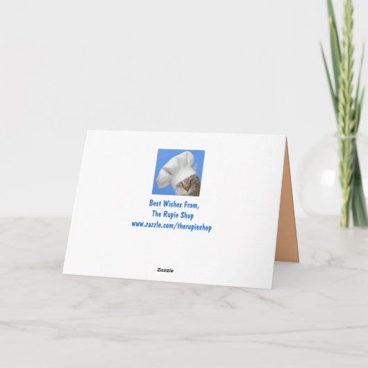 Pirate Cat Happy Halloween Kaart (Achterkant)