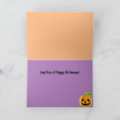 Pirate Cat Happy Halloween Kaart (Binnen)