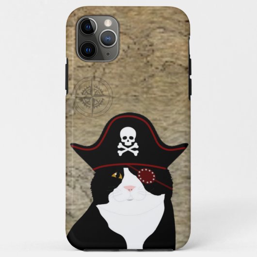 Pirate Cat iPhone Case (Achterkant)