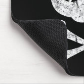 Pirate Cat Kitten Halloween Skull Cross Bo Muismat (Hoek)