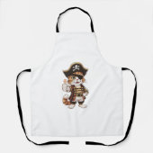 Pirate Cat liefhebber Oog Patch Gasparilla Schort (Voorkant)