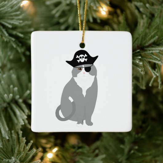 Pirate Cat Ornament (Boom)