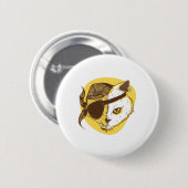 Pirate Cat Ronde Button 5,7 Cm (Voorkant /achterkant)