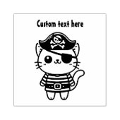 Pirate Cat Rubberstempel (Afrduk)