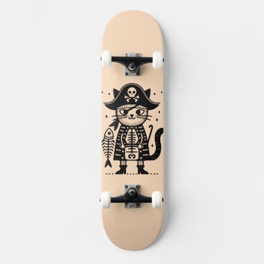 Pirate Cat Skateboard (Voorkant)