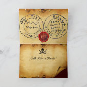 PIRATE CATEGORIEËN EN ANTIEK PIRATEN BEHANDELINGSK KAART (Binnen)