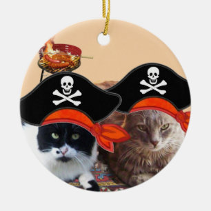 PIRATE CATEGORIEËN EN ANTIEK PIRATEN BEHANDELINGSK KERAMISCH ORNAMENT