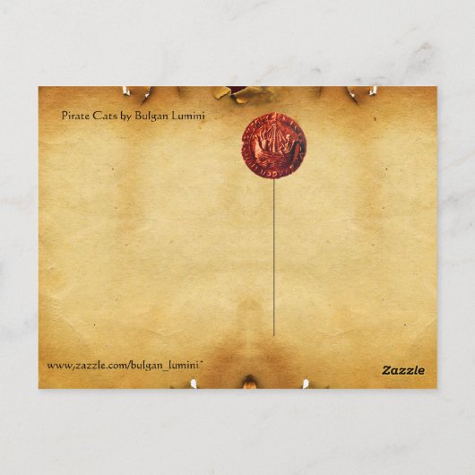 PIRATE CATS PIRATES PIRATES ANCIENS CARTES DE TRÉS (Dos)