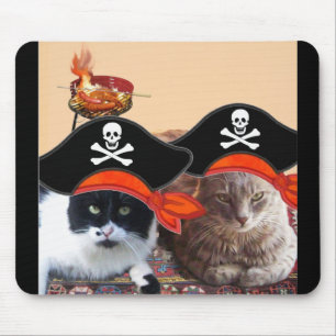 PIRATE CATS, spreek als een Pirate Dag Muismat