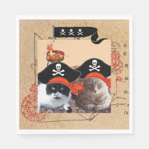 PIRATE CATS, spreek als een Pirate Dag Servet