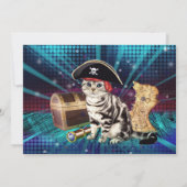 Pirate Chat Invitation Anniversaire (Dos)