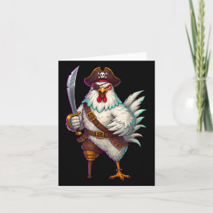 Pirate Chicken Grappig Halloween Kostuum Voor Mann Kaart