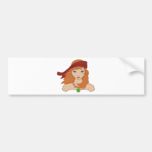 Pirate Chicks ROCK! Bumpersticker