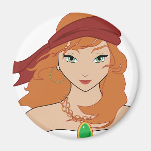 Pirate Chicks ROCK! Magneet