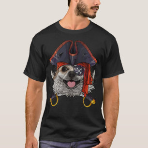 Pirate Chihuahua Jolly Roger Halloween Costume T-shirt