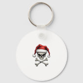 Pirate Christmas Skull & Crossbones Santa Hat. Got Sleutelhanger (Voorkant)