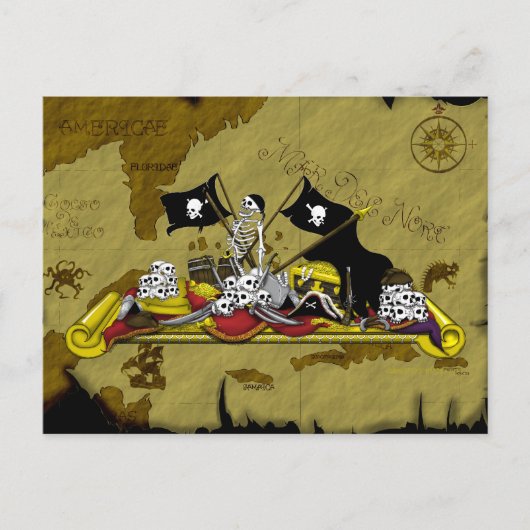 "PIRATE CONTEST" BRIEFKAART (Voorkant)