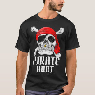 Pirate Costume tante Theme Party Halloween Woman T-shirt