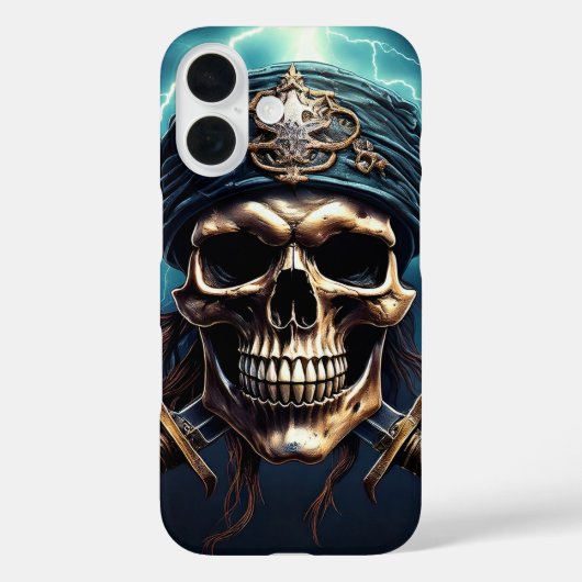 Pirate crâne avec épées iPhone / coque ipad (Verso)