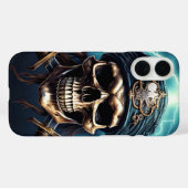 Pirate crâne avec épées iPhone / coque ipad (Verso (horizontal))