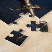 Pirate crâne avec épées Puzzle (Côté)