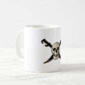 Pirate (Crâne) - Mug blanc classique de 11 oz (Devant gauche)
