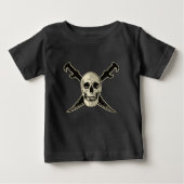 Pirate (Crâne) - T-shirt Baby Fine Jersey (Devant)