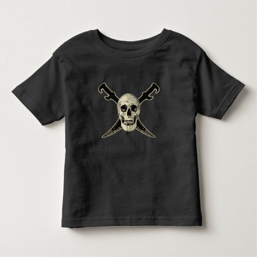 Pirate (Crâne) - T-shirt jersey fin Toddler (Devant)