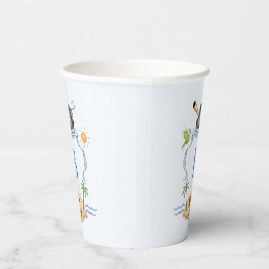 Pirate Crest Papieren Bekers (Rechts)