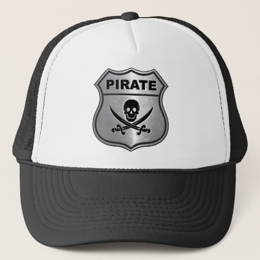 Pirate Crest Trucker Pet (Voorkant)