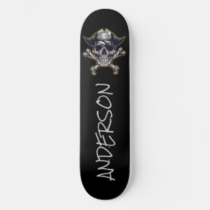 Pirate Cross Bones Personnalisé Skateboard