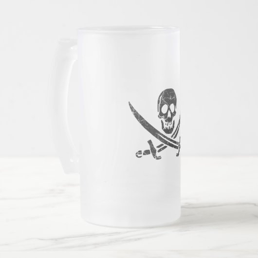 Pirate Cross Matglas Bierpul (Voorkant links)