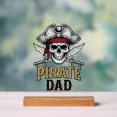 Pirate Dad Skull Sword Vintage Engraving Shirt_1 (Neutre)