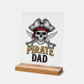 Pirate Dad Skull Sword Vintage Engraving Shirt_1 (Angle)