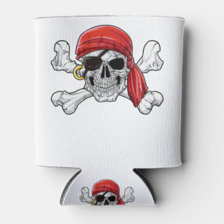 Pirate Dad T shirt Jolly Roger Skull & Crossbones Blikjeskoeler