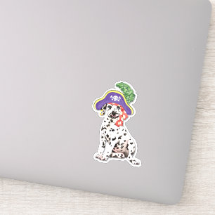 Pirate Dalmatian Vinyl Sticker