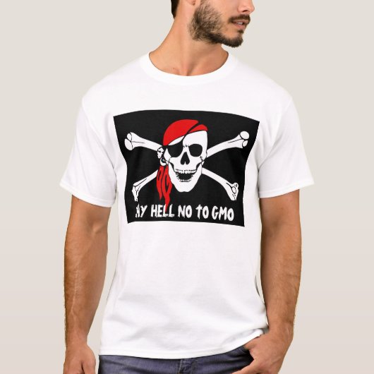 Pirate d'Anti-GMO, non, T-shirts (Devant)