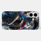 Pirate de chat monochrome - coque iphone d'art (Verso (horizontal))