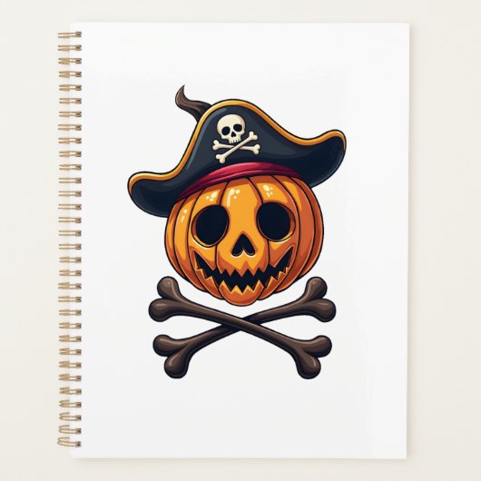 Pirate de citrouille � Chemise de crâne d'Hallowee (Devant)