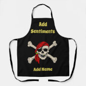 Pirate Design modifier & ajouter du texte, tablier (Recto)