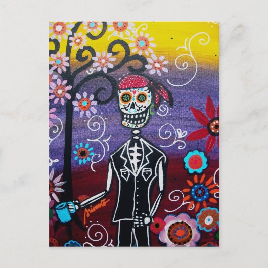 PIRATE DIA DE LOS MUERTOS BRIEFKAART (Voorkant)