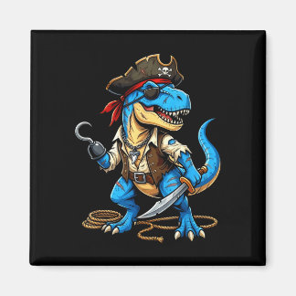 Pirate dinosaur t rex boys girls kids funny magneet