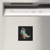 Pirate Dinosaur T Rex Funny Tyrannosaurus Magneet (Insitu (Vaatwasser))