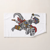 Pirate Dinosaure Squelette Halloween (Serviette à main)