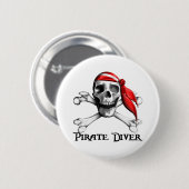 Pirate Diver Button (Voorkant /achterkant)