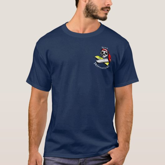 Pirate Diver - donker T-shirt (Voorkant)